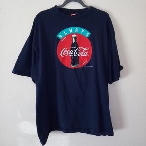 VINTAGE 1994 Coca Cola Navy Blue Shirt